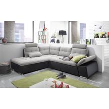 Bild für Bega Ecksofa links JAKARTA mit Schlaffunktion schwarz silver