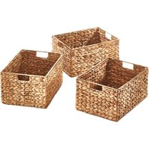 Bild für Kobolo Vogelhaus Regalkörbe Gr. L im 3er Set aus Wasserhyazinthe