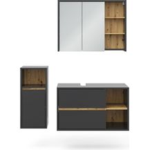 Bild für Badmöbel-Set Viola Anthrazit 3 Teile