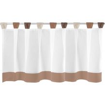 Bild für Bistrogardine mit Schlaufen ca. 150x45 cm Auswahl: braun