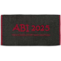 Bild für Abi Strandlaken 2025 Anthrazit Kaminrot 80x160 cm 80 x 160 cm