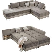 Bild für ECKSOFA-DAUERSCHLÄFER Doppelbett Boxspring Federkern Topper