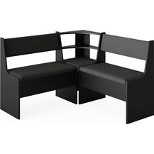 Bild für Esszimmer-Eckbank Roman Schwarz 120 x 120 cm Vicco