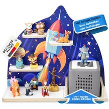 Bild für stadtecken Kinder Regal für Musikbox I Geeignet für die Toniebox und ca. 35 Tonies I Perfekte Aufbewahrung für Kinderzimmer I zum Aufstellen oder Aufhängen (Rakete, Mittel)