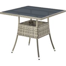 Bild für Juskys Polyrattan Gartentisch Yoro wetterfest