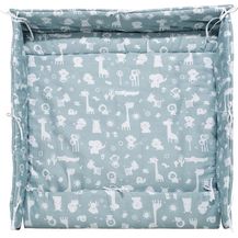 Bild für Alvi 'Zootiere' Laufgittereinlage puderblau 70/100x100