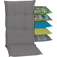 Bild für BEO Auflage für Hochlehner Tupelo BE807 Streifen schwarz/weiss