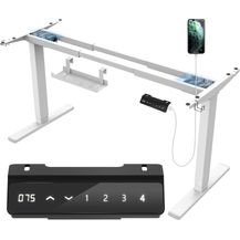 Bild für JUMMICO Dual-Motor Tischgestell Höhenverstellbar mit USB-Buchse und Kabelwanne