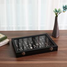 Bild für Schmuckkasten für 100 Ringe Schwarz