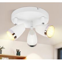 Bild für ZMH Moderner 3-flammiger LED Deckenstrahler 4W weiß warmweiß 3000K