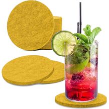 Bild für wortek Getränkeuntersetzer Filz-Untersetzer Rund für Gläser 8er Tischset