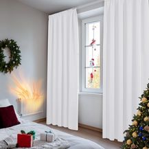 Bild für Deconovo Verdunkelungsvorhang Gardinen mit Kräuselband Vorhänge Wohnzimmer Kälterschutz 2er Set
