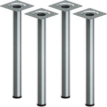 Bild für ib style Tischbein Tischbein Ø 30 mm 4er Set Edelstahloptik