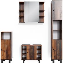 Bild für Badmöbel-Set Fynn Eiche rustikal 4 Teile Vicco