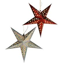Bild für Meinposten LED-Lichterkette Weihnachtsstern Ø 43 cm Papier-Stern LED Weihnachtsdeko