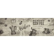 Bild für vidaXL Küchenteppich Waschbar Kaffee Grau 60x180 cm Samt 4005582