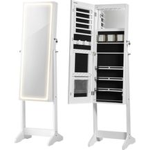 Bild für Schmuckschrank Spiegelschrank Schmuck Organizer mit LED Beleuchtung