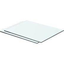 Bild für vidaXL Regalböden 2 Stk. Glas Transparent 40x25 cm 3051555
