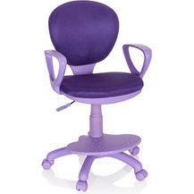 Bild für hjh OFFICE 671009 Kinderdrehstuhl Kid Colour Stoff Lila Schreibtischstuhl Kinder