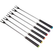 Bild für Kela Fonduegabeln Morena 6-Er silber-schwarz