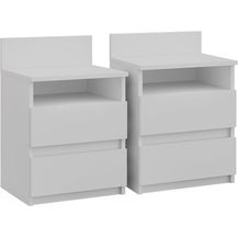 Bild für Nachttisch Monty Weiß 2er Set Vicco