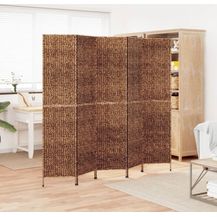 Bild für vidaXL Paravent 5-tlg. Braun 205x180 cm Wasserhyazinthe 355198