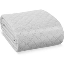 Bild für Beautissu Tagesdecke Bettüberwurf Olivia in Steppoptik Hellgrau