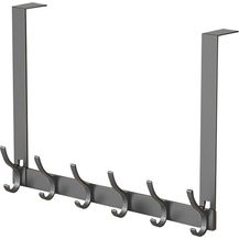 Bild für HAUSS SPOLE Türhaken Türgarderobe Tür Kleiderhaken Küche Hakenleiste Legierung, Kinderzimmer, Badezimmer, Wohnzimmer, Küche, Tür, Haustür, (mit 6 Haken, 1-St, zum Einhängen universell platzsparend Ohne Bohren)