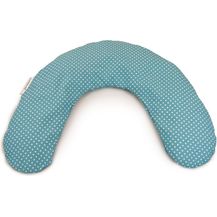 Bild für Theraline Frühchenkissen 100 x 15 inkl. Bezug Punkte türkis Mikroperlen