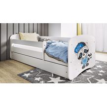 Bild für Bjird Kinderbett Babydream 180x80 cm 160x80 cm 140x70 cm (optional mit Matratze, mit Schublade Rausfallschutz und Lattenrost)