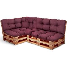 Bild für Palettenkissen Set Wetterfest – Sitzkissen für Europaletten – Palettenpolster