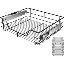 Bild für KESSER® Teleskopschublade ✓ Küchenschublade ✓ Küchenschrank ✓ Korbauszug ✓ Schrankauszug ✓ Vollauszug ✓ Schublade 3x 60cm