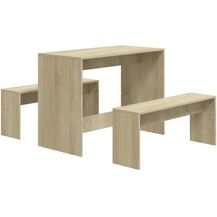 Bild für vidaXL 3-tlg. Essgruppe Sonoma-Eiche Holzwerkstoff 809479