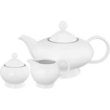 Bild für Seltmann Weiden Lido Black Line Teekannen-Set 3-teilig