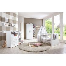 Bild für moebel-dich-auf Kinderzimmer Babyzimmer komplett Set in Weiß (Kim 1)
