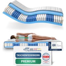 Bild für Hochwertige 7-Zonen Taschenfederkernmatratze 90x220 cm