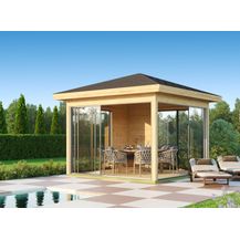Bild für Fjordholz Glaspavillon Modell Alu 44 E Kiefer