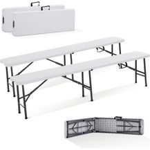 Bild für Arebos Bierzeltgarnitur 2x Bierbank I Faltbank I Klappbar