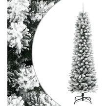 Bild für vidaXL Künstlicher Weihnachtsbaum Schlank mit Schnee 180 cm PVC & PE 4019687