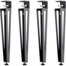 Bild für SO-TECH® Tischbein ColorLine in F-Form konisch zulaufend von 70 auf 40 mm, mit Klemmschraube (ohne Bohren)