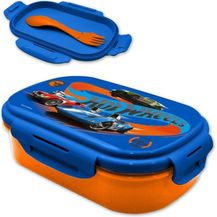 Bild für Kids Euroswan Lunchbox Hot Wheels 2 tlg Kinder Lunch Set Brotdose Göffel Gabel Löffel, Kunststoff, (2-tlg)