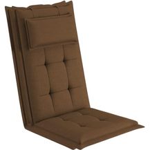 Bild für sunnypillow Hochlehnerauflage Gartenstuhlauflagen mit abnehmbarem Kopfpolster 120 x 50 x 9 cm, (2 St)