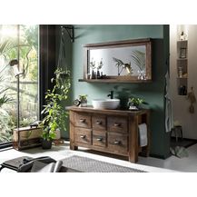 Bild für Rustikales Badset Cancun aus massivem Pinienholz