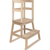 BOMI® Vario Lernturm Kinder Schemel Swubi aus Holz I Lerntower für Kinder ab dem Stehalter | Tower Küche Kindermöbel Learning Tower I Mehr Sicherheit bei Kindererziehung