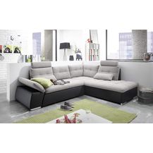 Bild für Bega Ecksofa rechts JAKARTA mit Schlaffunktion schwarz silver