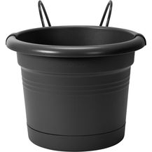 Bild für Elho Blumentopf + Halter Green Basics Ø 20 x 18,5 cm lebhaft schwarz