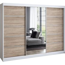 Bild für A&J MöbelLand Schwebetürenschrank VILUNO mit 4 Schubladen und Spiegel