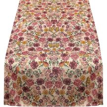 Bild für Outdoor Tischläufer Blumen Vintage-Stil Tischdecke geblümt Tischtuch 150x34cm