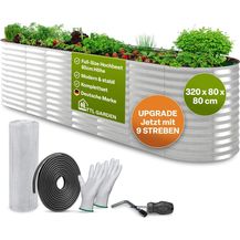 Bild für TTL Garden ovales Garten-Hochbeet "Spirit " silber verzinkt
