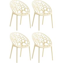 Bild für CLP 4er Set Gartenstuhl Hope